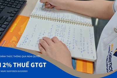 Quốc hội đồng ý giảm 2% thuế GTGT đến hết 31/12/2023.