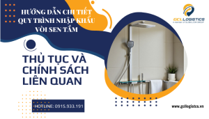 Quy trình nhập khẩu vòi hoa sen – hướng dẫn chi tiết các bước, hồ sơ và thời gian thông quan.