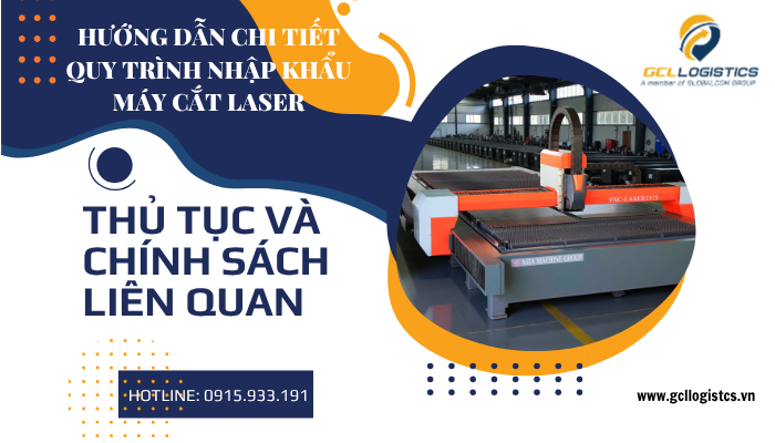 Máy cắt laser công nghiệp hiện đại tại nhà máy Việt Nam, minh họa quy trình nhập khẩu và thông quan.