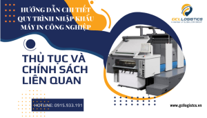 Hình ảnh minh họa quá trình nhập khẩu máy in công nghiệp qua cảng biển